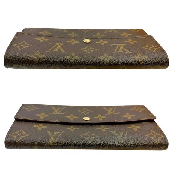 Louis Vuitton Monogram Portefeuille Sarah Long Wallet Brown Vintage - Picture 5 of 9